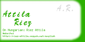 attila riez business card